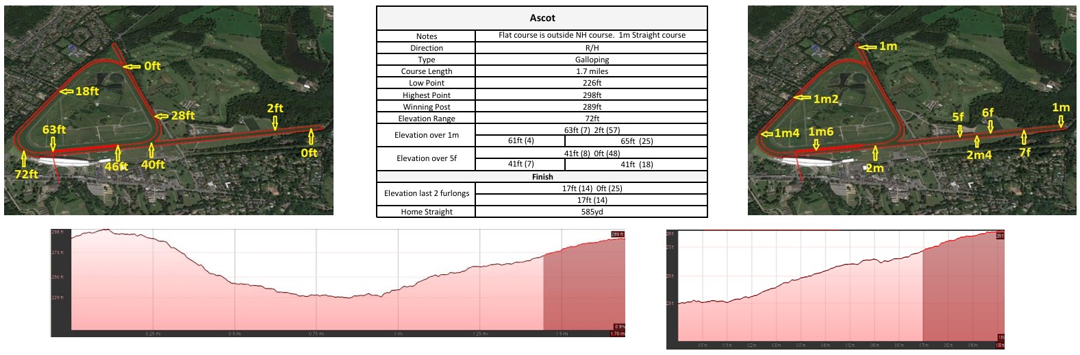 Click the image to enlarge in a new window Ascot racecourse map: flat course