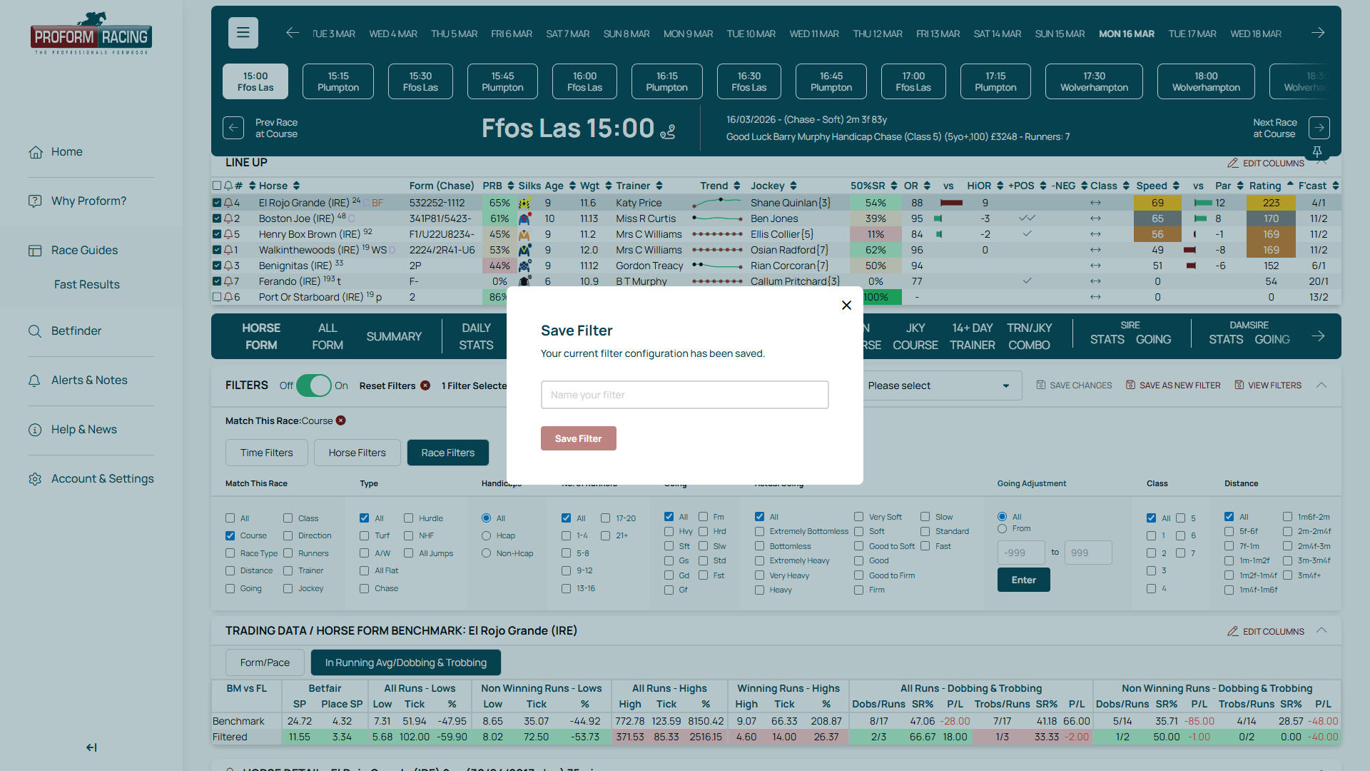 Save Filter dialog with name field